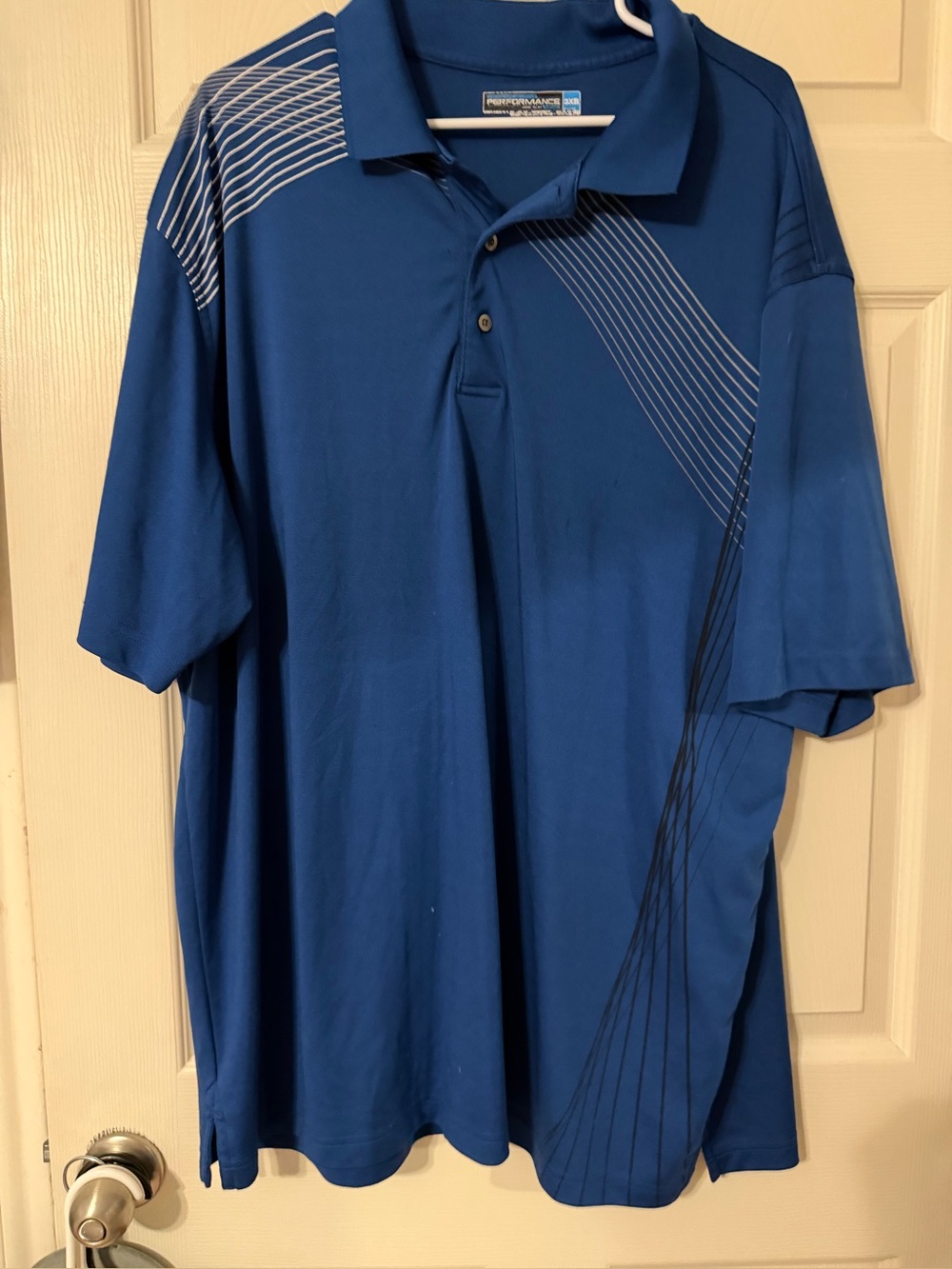Men's Blue Performance Polo Shirt by round tree & yorke size 3xB